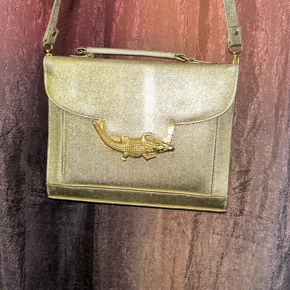 Genuine Alli.gator Crocodile Leather Ladies Women Shoulder Bag Handle Bag